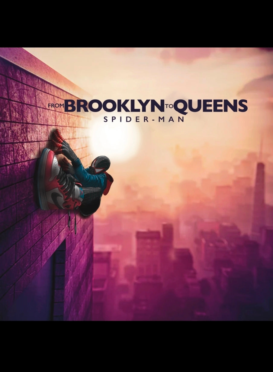 Miles morales x a boogie wit da hoody album cover mashup poster