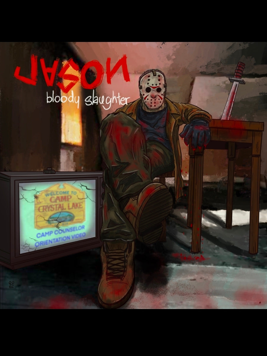 Jason x redman album cover mashup poster