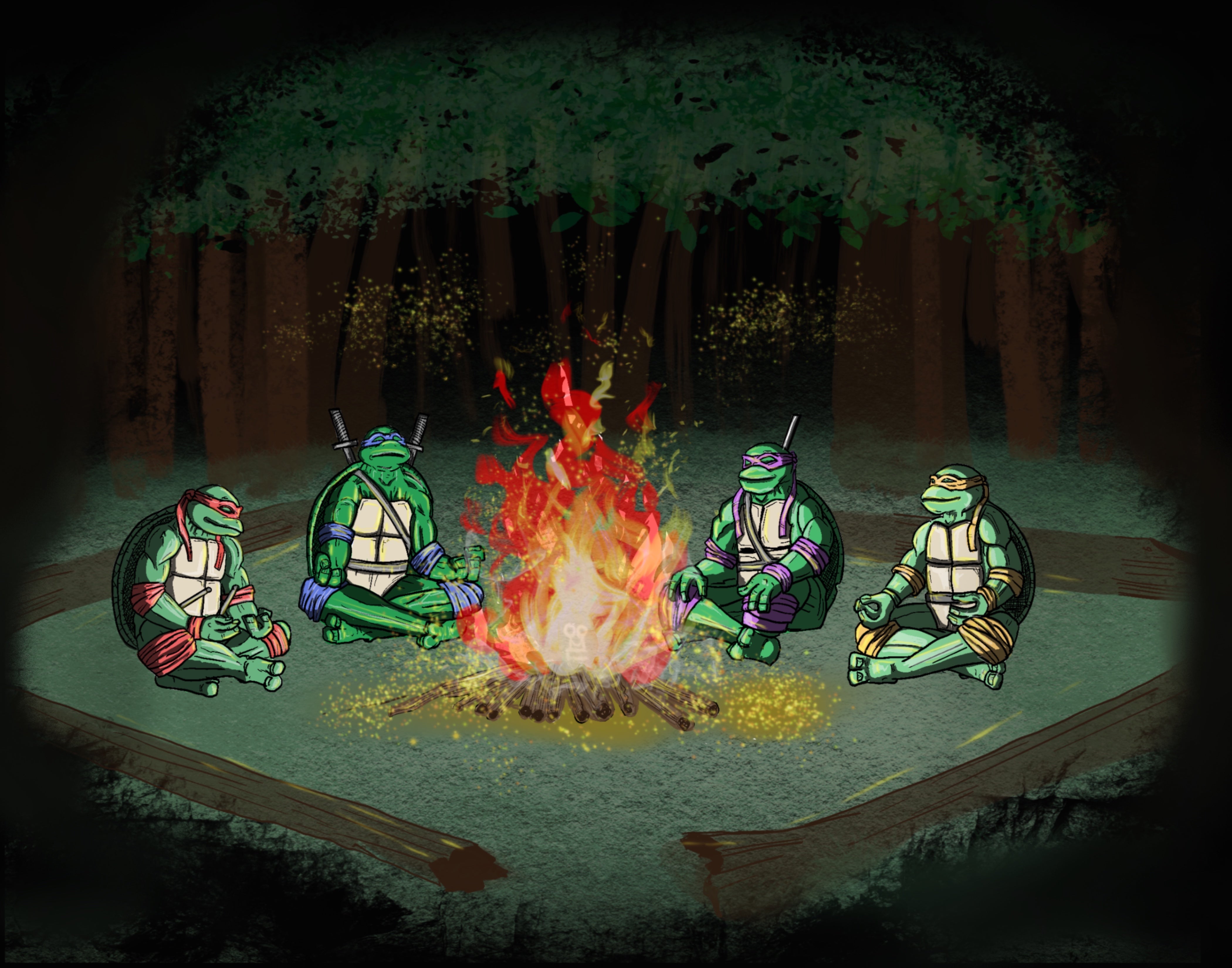 Tmnt Campfire poster – Candabis