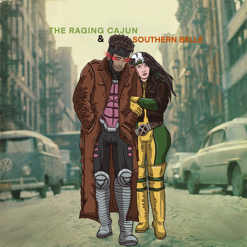 Remy and rogue x bob dylan album cover mashup poster – Candabis