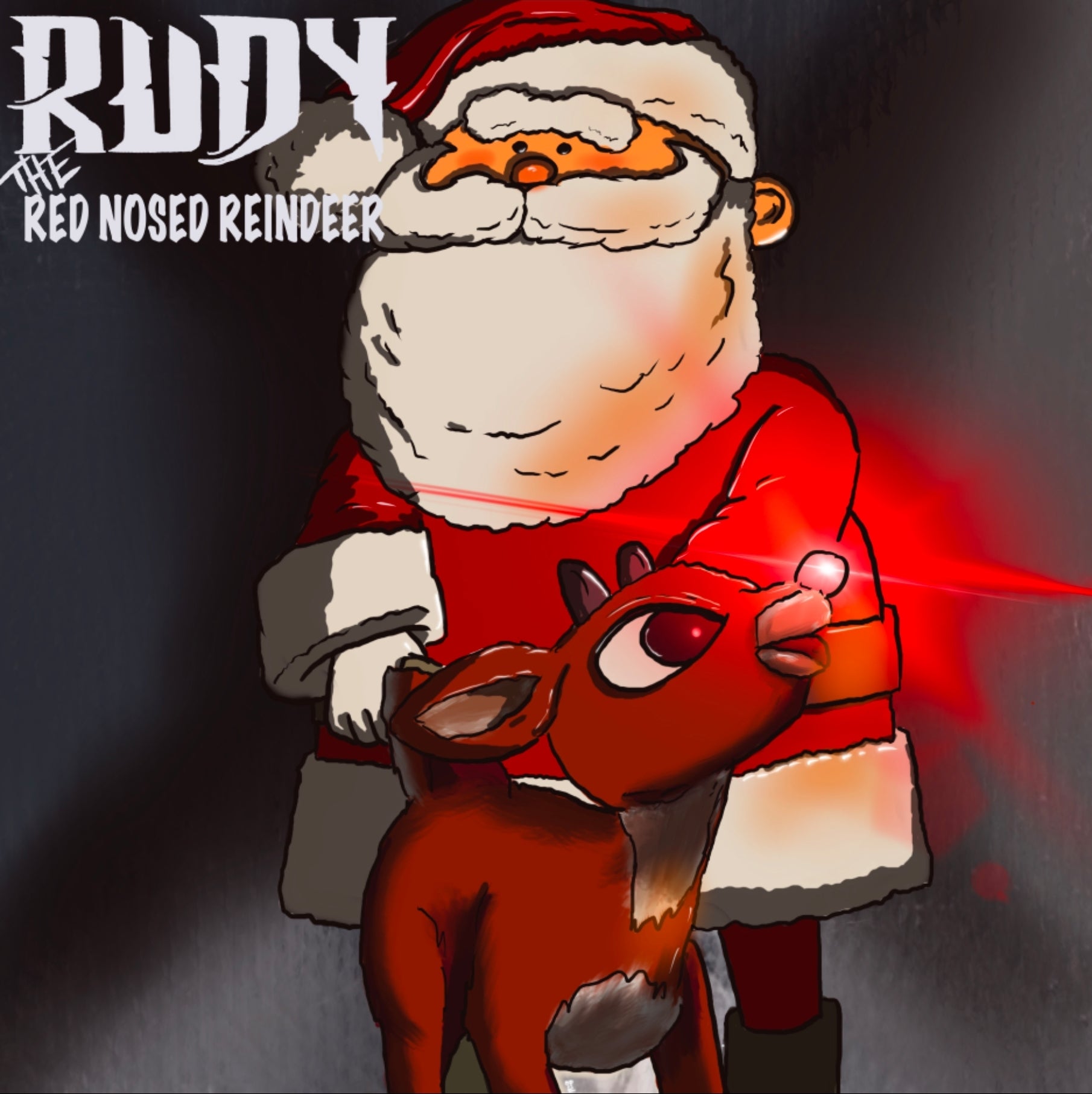 Dmx Rudolf Rudolph x DMX album cover mashup poster – Candabis