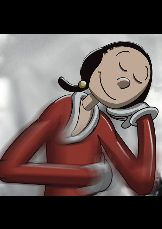 Olive oyl x Olivia Dean album cover Mashup poster