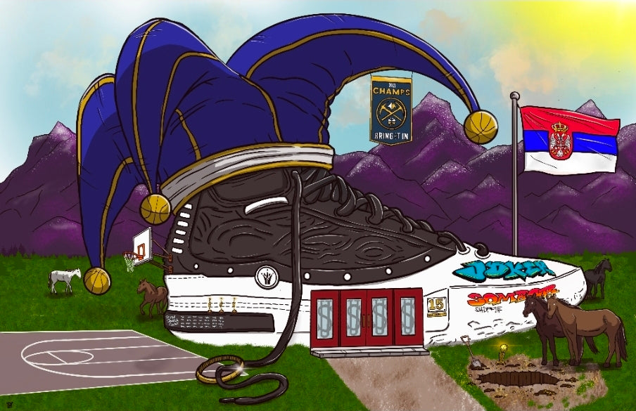 Joker x 361 degrees sneaker campaign poster